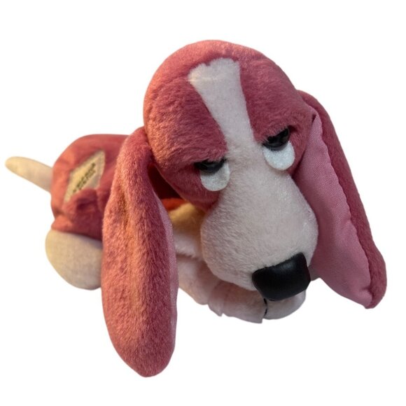 Applause Hush Puppies Plush Basset Hound Dog Stuffed Beanie Animal Toy - Picture 1 of 9